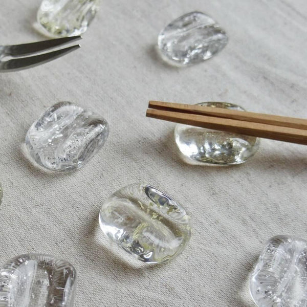 Aderia Handmade Glass & Gold Leaf Chopsticks Rest