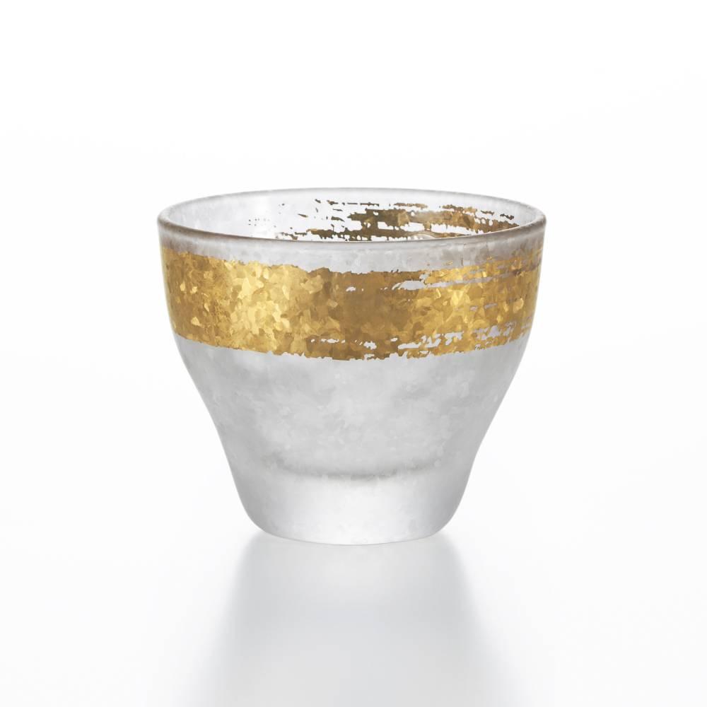 Aderia Premium Gold Pattern Frosted Sake Cup Shot Glass 90ml