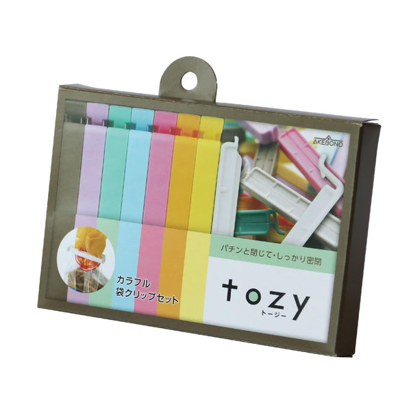 Akebono Bag Clips Colorful Food Packaging Sealing Clips 8 Pieces