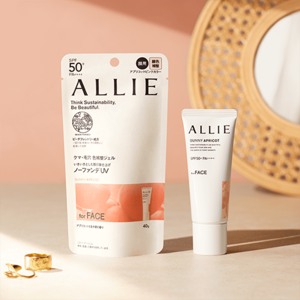 Allie Chrono UV Gel For Foundation-Free Makeup Sunny Apricot SPF50+ 40g