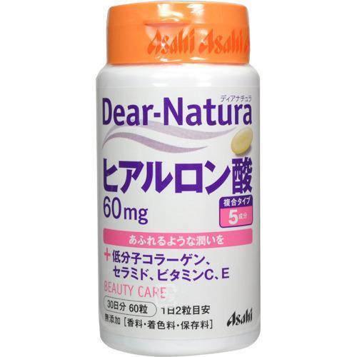 Asahi Dear Natura Hyaluronic Acid Supplement 60 Tablets
