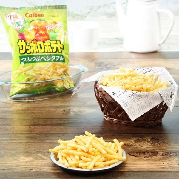 Calbee Sapporo Potato Mixed Vegetables Potato Sticks 72g (Pack of 3)