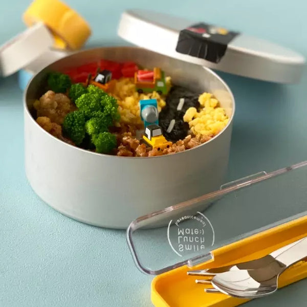 Eco Deli Round Bento Box Easy-to-Clean Stainless Steel Lunch Box 400ml