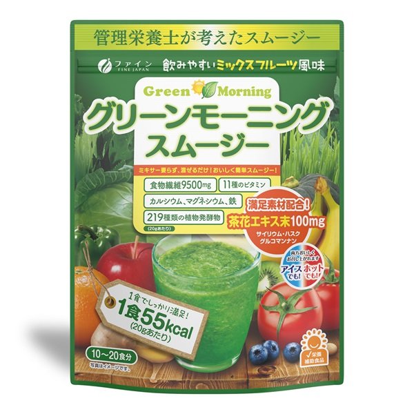 Fine Morning Smoothie Vegetable & Fruit Mix Green Juice Powder 200g