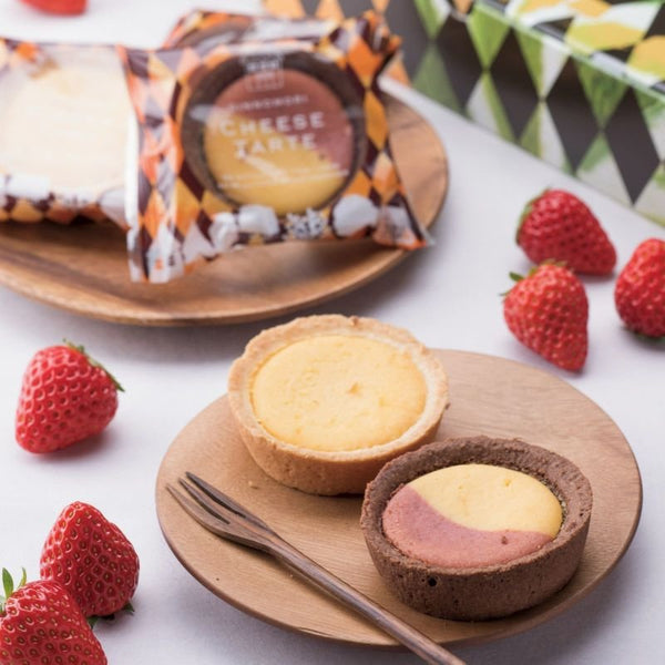 Gin No Mori Cheesecake Tart Mix Plain & Strawberry Chocolate 8 Pieces