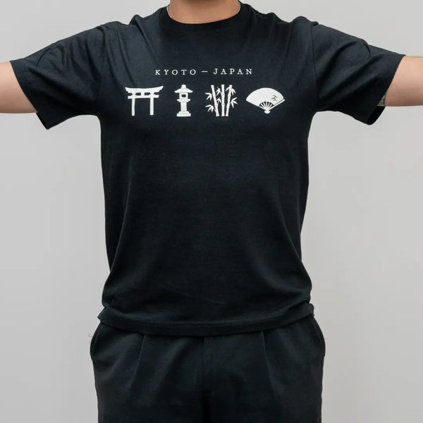 J Taste Kyoto Graphic T-Shirt Traditional Japanese Graphic Tee Black