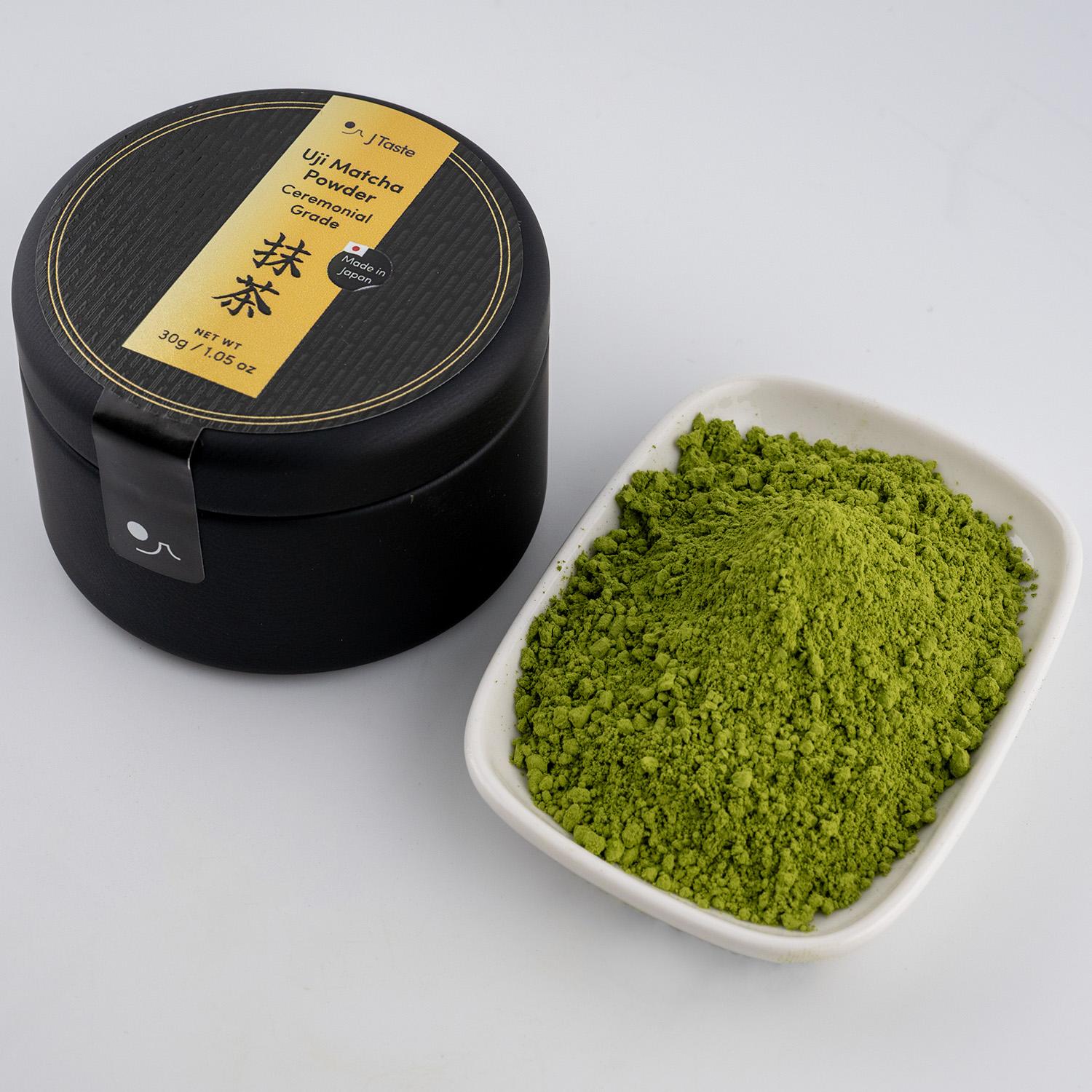 J Taste Premium Stone-Ground Uji Matcha Powder Ceremonial Grade 30g