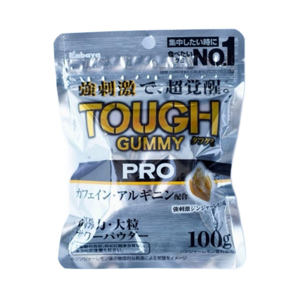 Kabaya Tough Gummy PRO Caffeine Ginger Lemon Flavor 100g