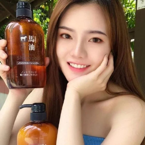 Kumano Yushi Horse Oil Shampoo 600ml