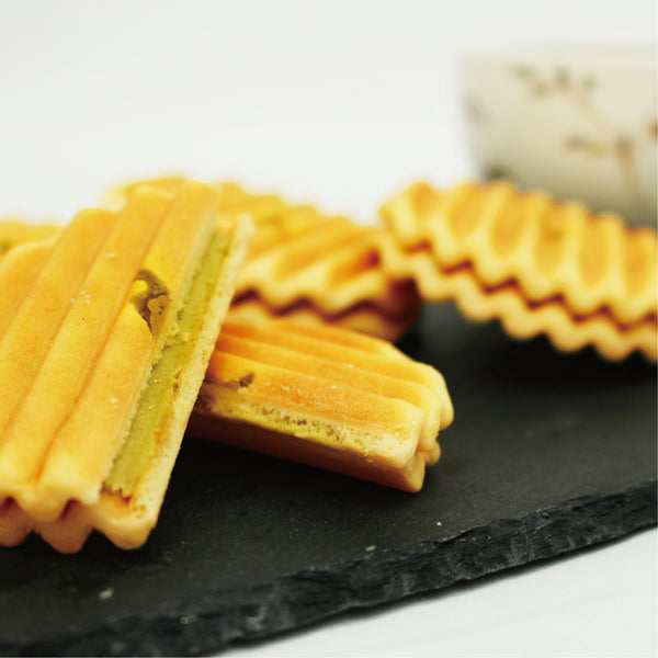 Kyo Kaori Matcha Cream Zig Zag Sandwich Cookie (Pack of 6)