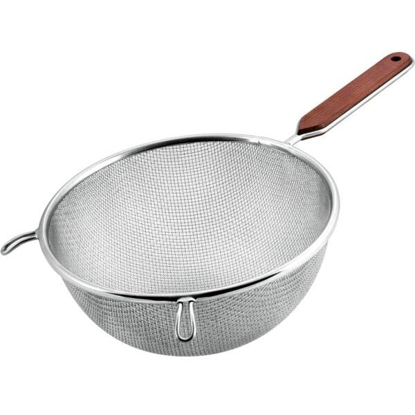 Wooden Handle Double Mesh Two-Layer Fine Strainer