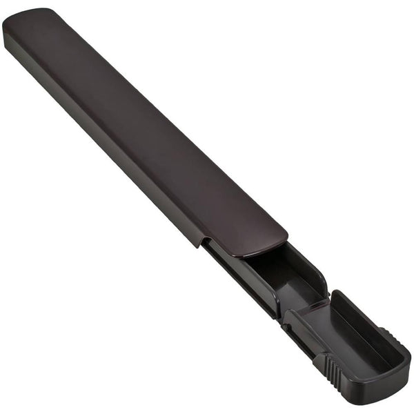Minimalist Sliding Plastic Chopsticks Case Heat-Resistant Black 25.8cm