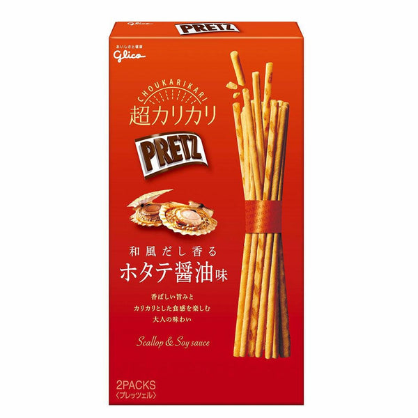 Glico Pretz Biscuit Sticks Scallop & Soy Sauce Dashi Flavor 55g