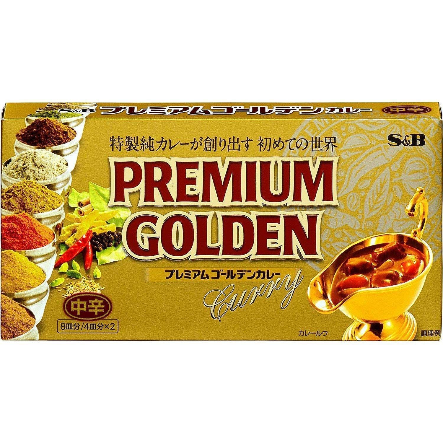S&B Foods Premium Golden Japanese Curry Roux Blocks 160g