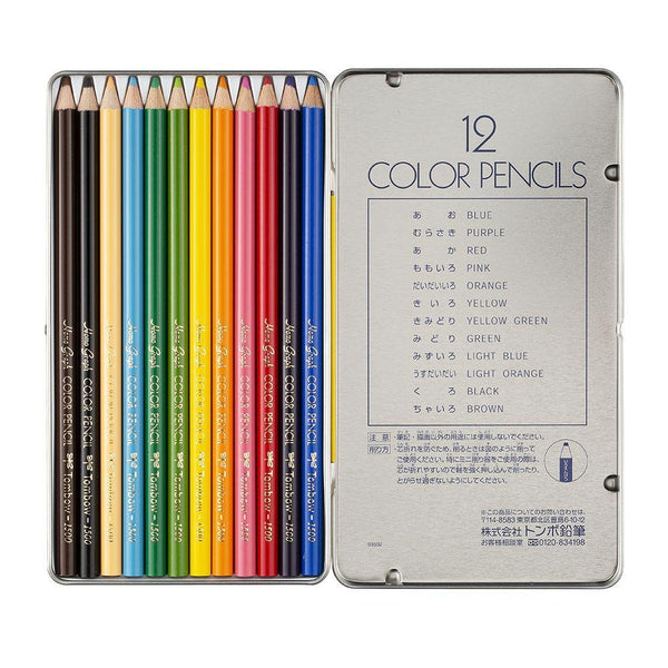 Tombow Colored Pencils 12 Colors CB-NQ12C