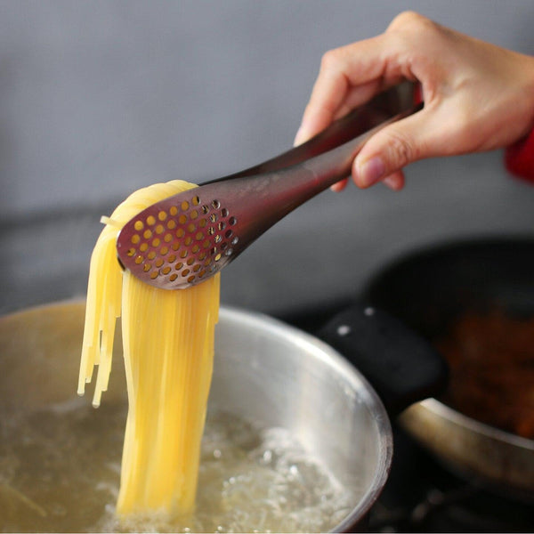 Sori Yanagi Stylish Slotted Metal Tongs