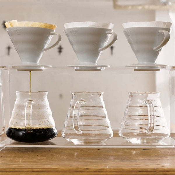 Hario V60 Ceramic Coffee Dripper 1~4 Cups White