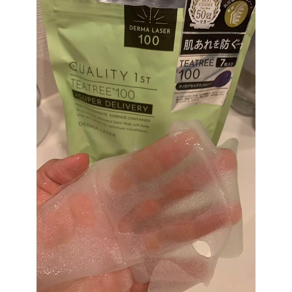 Quality 1st Derma Laser Super Tea Tree 100 Soothing Sheet Masks 7 ct.