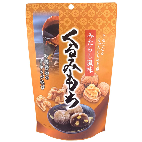 Seiki Bite Sized Daifuku Mochi Snack Mitarashi Walnuts Flavor 110g
