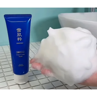 Kosé Sekkisui Clear Cream Wash Facial Cleanser for Rough Skin 120g