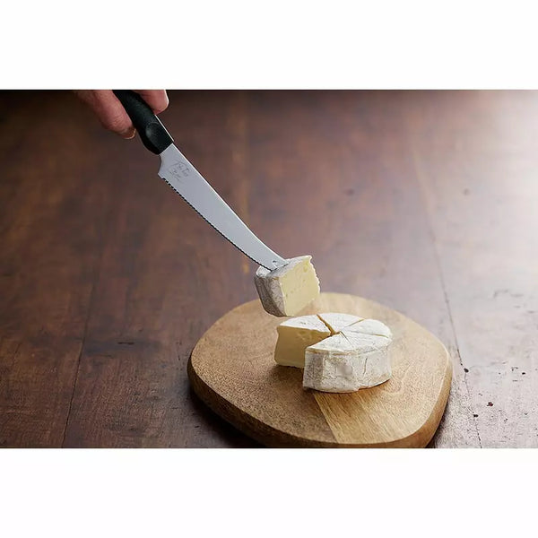 Shimomura Curved Serrated Bar Knife Tomato & Cheese Pronged Knife 220mm