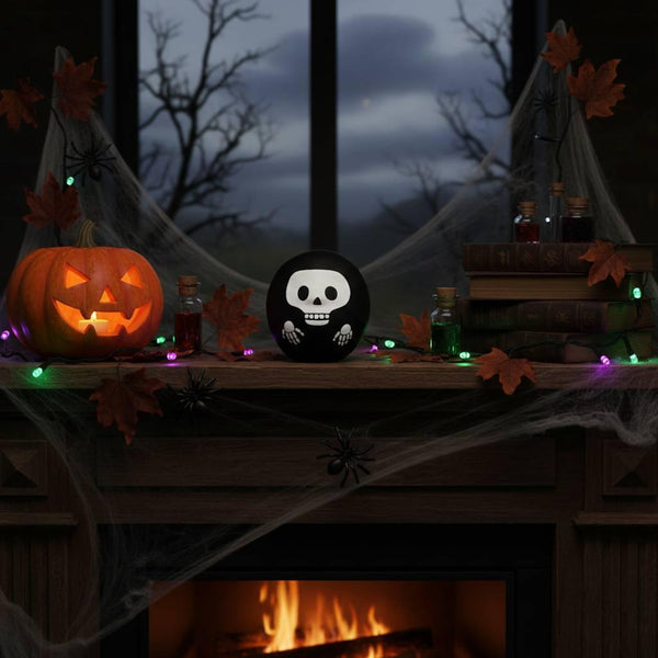 Shirakawa Daruma Halloween Skeleton Daruma Doll Good Luck Charm 4.5cm