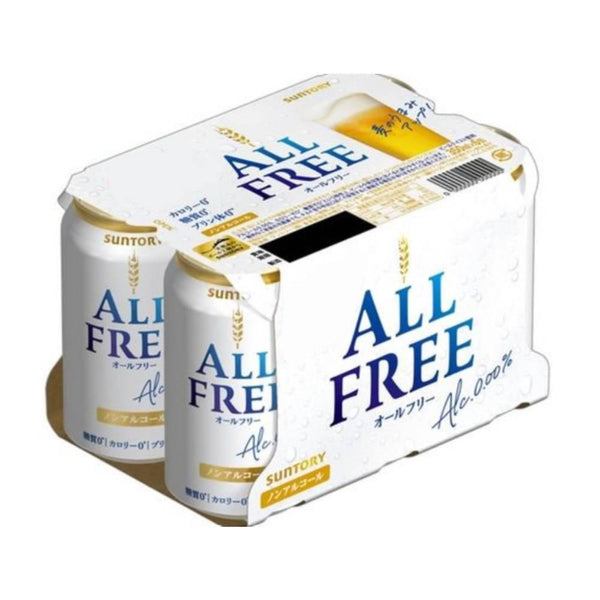 Suntory All Free Non Alcoholic Beer Zero Calorie NA Beer (6 Pack)