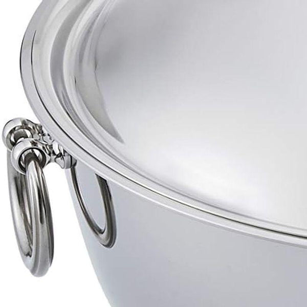 Two Section Shabu Shabu Pot With Lid & Handles 25cm