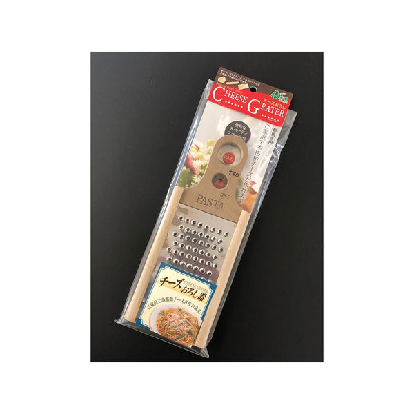 Wooden Handled Coarse Powder Cheese Grater With Pasta Measurer