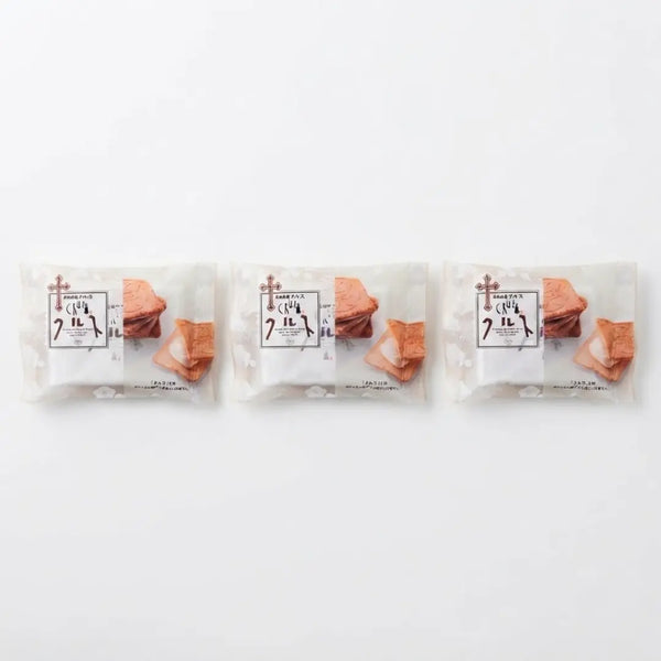 Cruz Ginger & White Chocolate Wafers Biscuit Nagasaki Traditional Snack (Pack of 3)