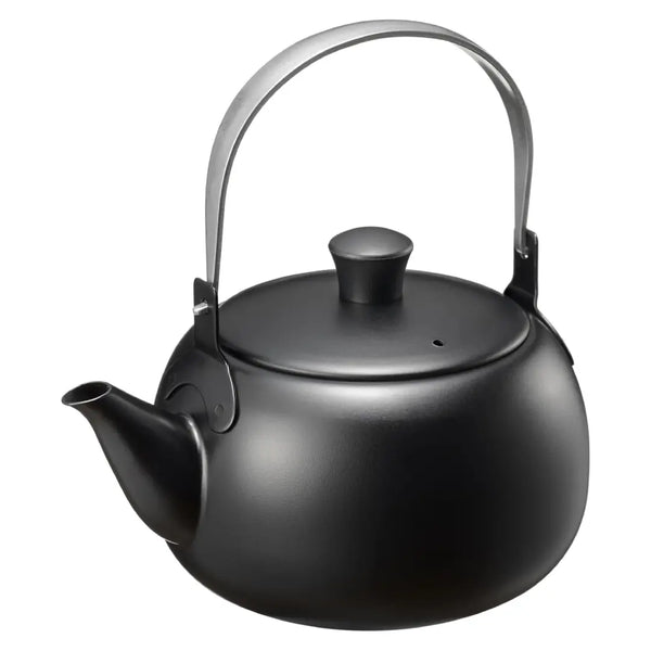 Enzo Black Stainless Steel Kyusu Japanese Teapot Swing Handle 500ml
