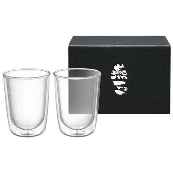 Enzo Shatterproof Double-Wall Glass Floating Design 2-Piece Set 340ml