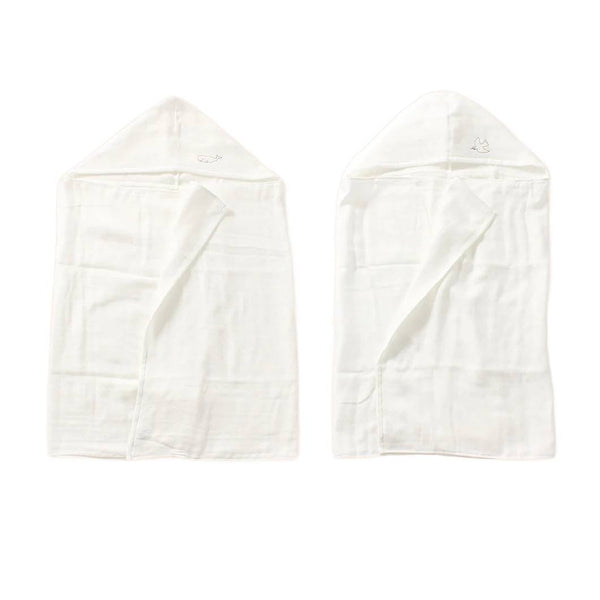 Hartwell Imabari Hooded Baby Bath Towel 100% Cotton Muslin 120cm