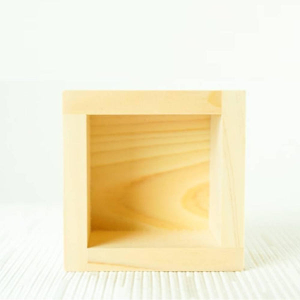 Hinoki Masu Japanese Wooden Cup Mount Fuji Design