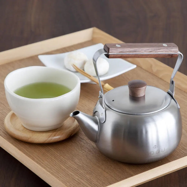 Kogu Tea Brewing Set Stainless Steel Teapot & Canister Gift Set
