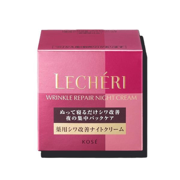 Kosé Lecheri Wrinkle Repair Night Cream for Plump Firm Skin 40g