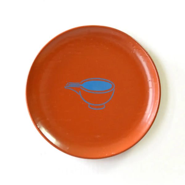 Mamezara Lacquered Small Plate Traditional Kyoto Tools Design
