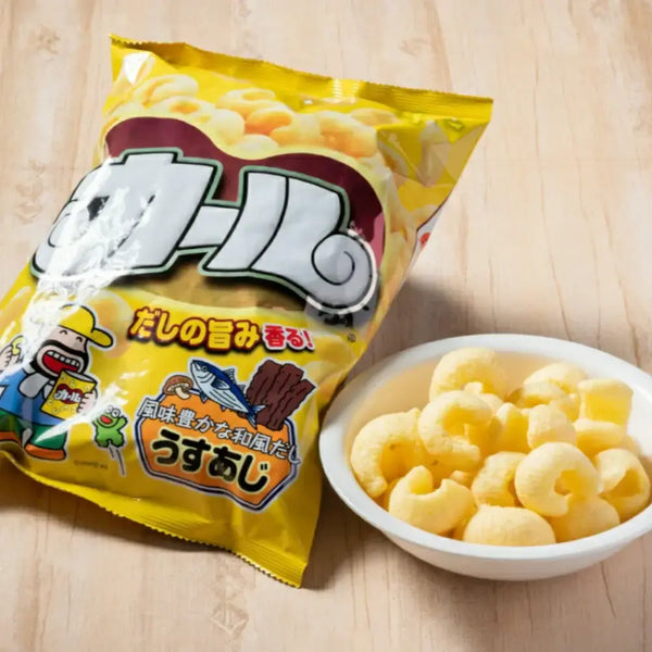 Meiji Karl Light Salted Corn Puff Curls Snack (Box of 10 Bags)