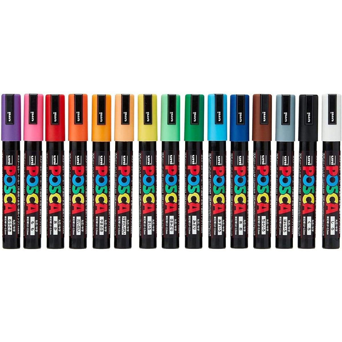 uni Mitsubishi Posca Paint Marker Set 15 Colors PC-5M 15C