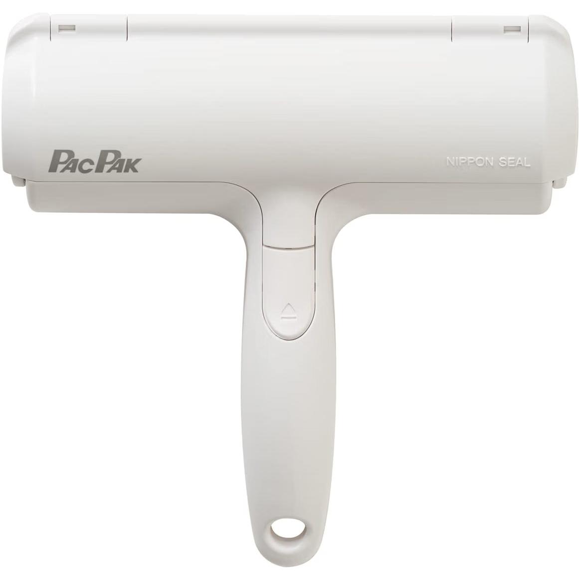 Pac Pak Roller Pet Hair Remover Reusable Self-Cleaning Lint Brush White