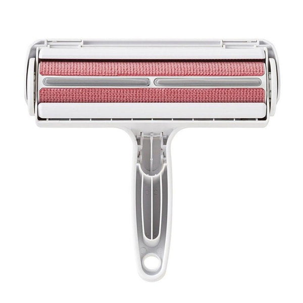 Pac Pak Roller Pet Hair Remover Reusable Self-Cleaning Lint Brush White