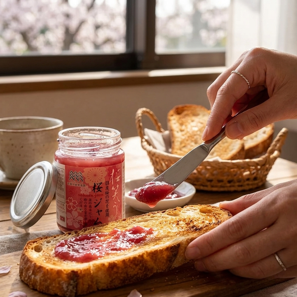 Sakura Cherry Blossom Jam Sweet & Salty Floral Spring Spread 130g