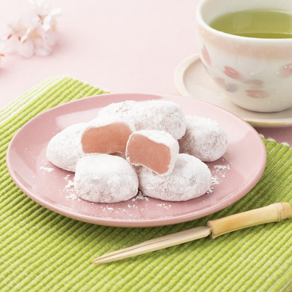 Seiki Bite Sized Daifuku Mochi Snack Amaou Strawberry Flavor 130g