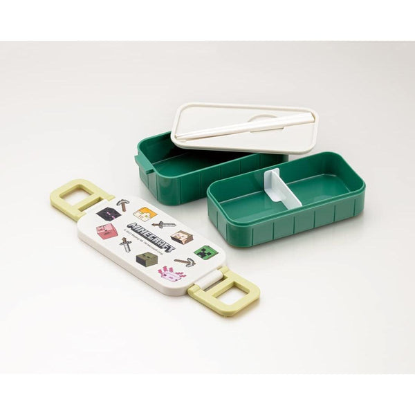 Skater Minecraft Lunch Box 2-Layer 3 Compartment Bento Box 600ml